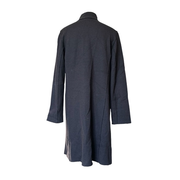 Eileen Fisher 100% Merino Wool Rib Ponte High Collar Jacket Size S,Patch Pocket - Picture 3 of 12